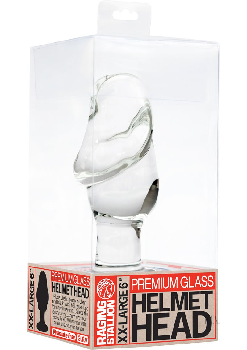 Icon Brands Raging Stallion Helmet Head Plug Xxxl, Clear 6''