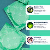 Royal Extra Large Ultra Thin Vegan Condoms - Premium Lubricated Condom Pack - Unflavored Lubricant, Organic Latex Rubber - Odorless, Slim, Natural Feel - Safe & Durable Male Contraceptives - 20 Count