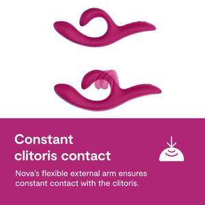 We-Vibe Nova 2 Dual Rabbit Vibrator for Women | Dildo Vibrator Adult Sex Toy | Female Clitoral Stimulator | G Spot Massager with