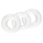 Calexotics Set Of 3 Silicone Stacker Rings - Clear