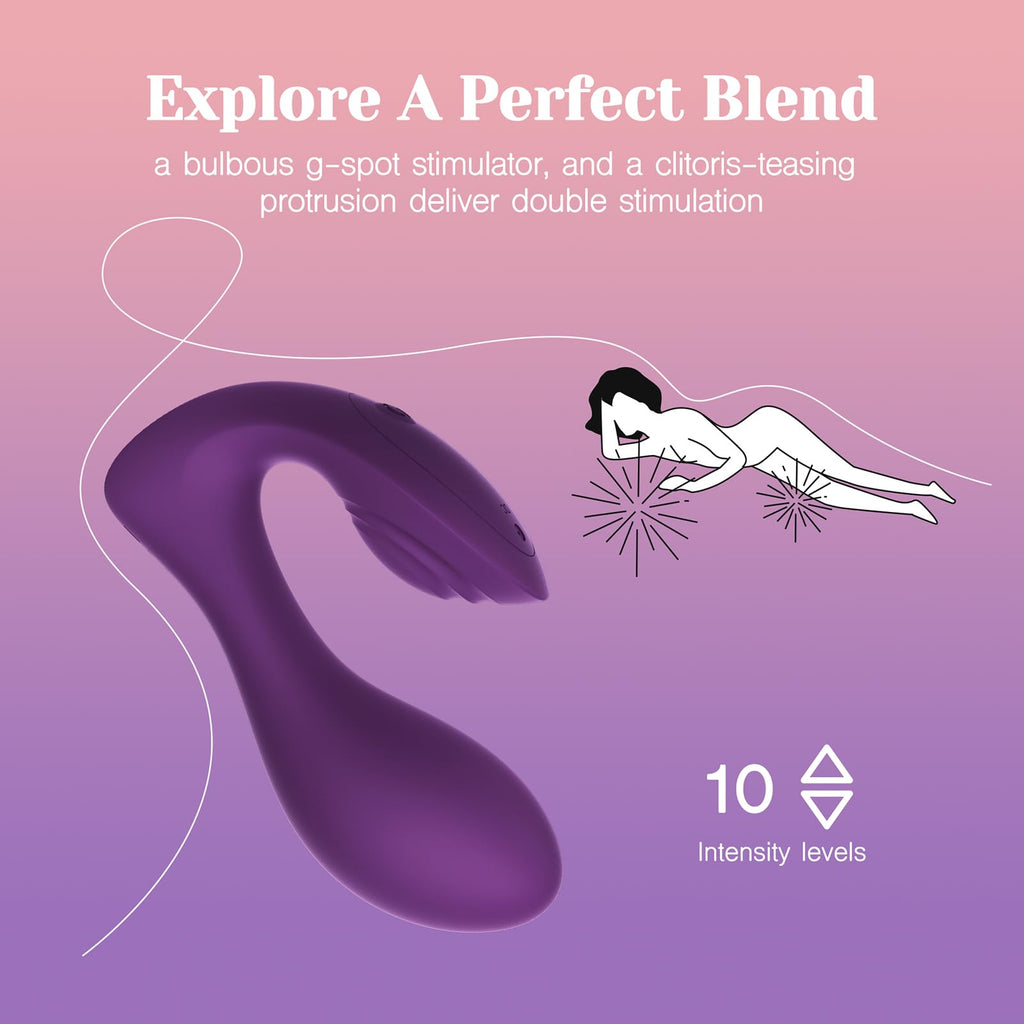 Tracy? Dog Vibrator Adult Sex Toys for Women - Clitoral Teasing G Spot Vibrator, Remote Control Vibrating Adult Toy with 10 Vibr