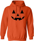 Joe s USA Jack O  Lantern Pumpkin Halloween Hooded Sweatshirt-S-Orange