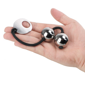 Metal Kegel Ball Kegel Exerciser Anal Beads Erotic Weighted Vaginal Balls Sex Toys for Woman 220g/7.77oz