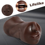 3 in 1 Pocket Pussy Male Masturbators with Bullet Vibrator - 10 Vibrations Modes Male Stroker with Textured Mouth Vagina & Tight