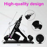 JESSKYLOVE Adjustable Sex Machine, Adult Sex Toys with 4 Attachments 3XLR Connector Automatic Machines for Women and Men