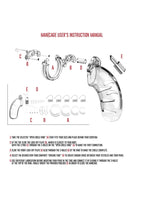 Mancage Chastity 4.5In Transparent Model 04
