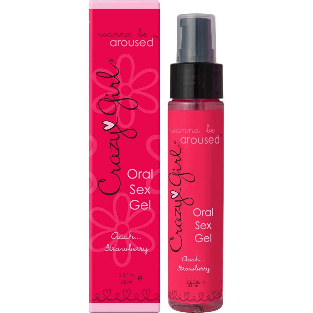 Classic Erotica Crazy Girl Wanna Be Aroused Oral Sex Gel, Aaaah Strawberry, 2.2 Fluid Ounce