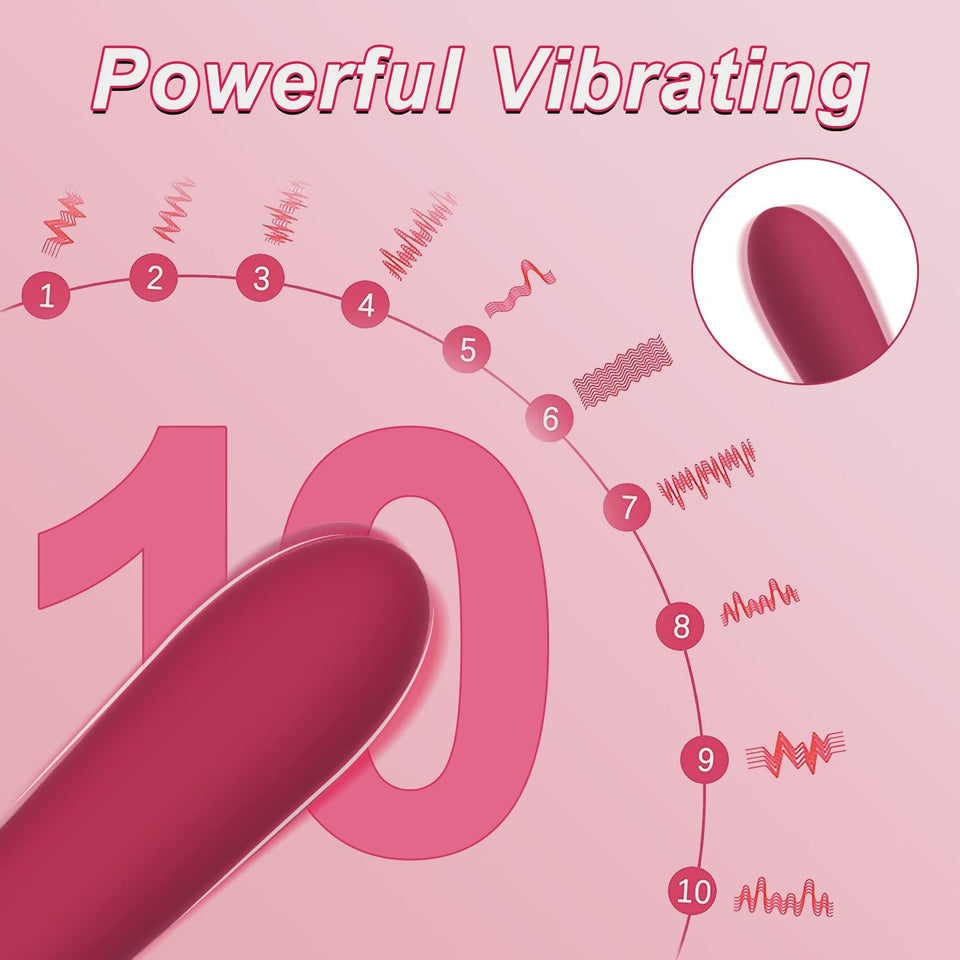 G Spot Vibrator Dildos Adult Sex Toys - Dildo for Woman with 10 Vibration Modes, Clitoral Nipple Stimulator Realistic Silicone D