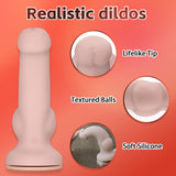 Strap On Dildo for Women,Wearable Harness Strap on with 6.5 Inch Realistic Silicone Anal Dildo & 3 Adjustable Holes, Vaginal G S
