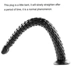 Difemstoy Super Long Butt Plug Dildo,19.3 '' Flexible Snake Anal Trainer Sex Toys for Women,Black