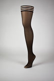 Kixies Sam Black Fishnet Size C