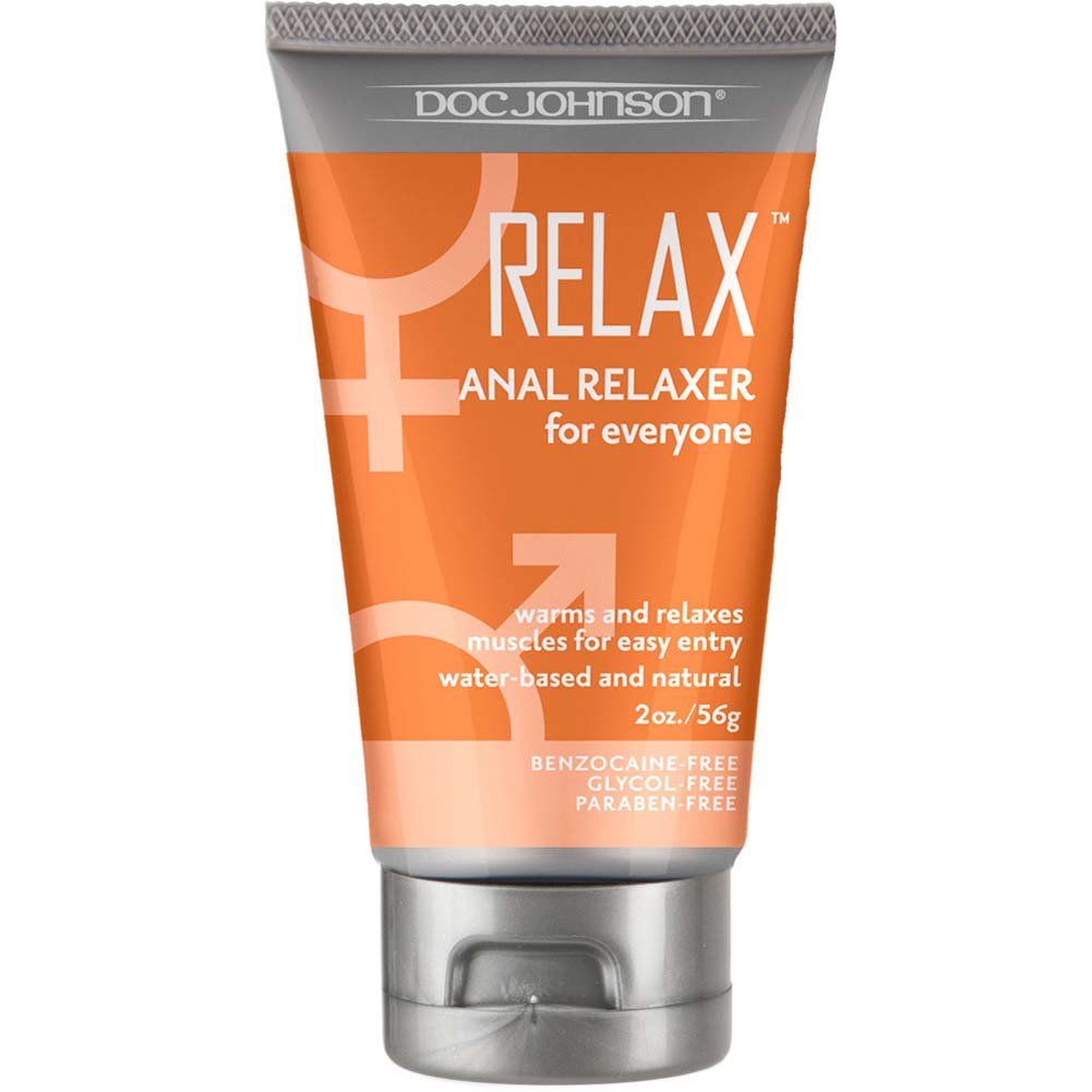 Doc Johnson Relax Anal Relaxer, Black, 2 Fl Oz. Tube