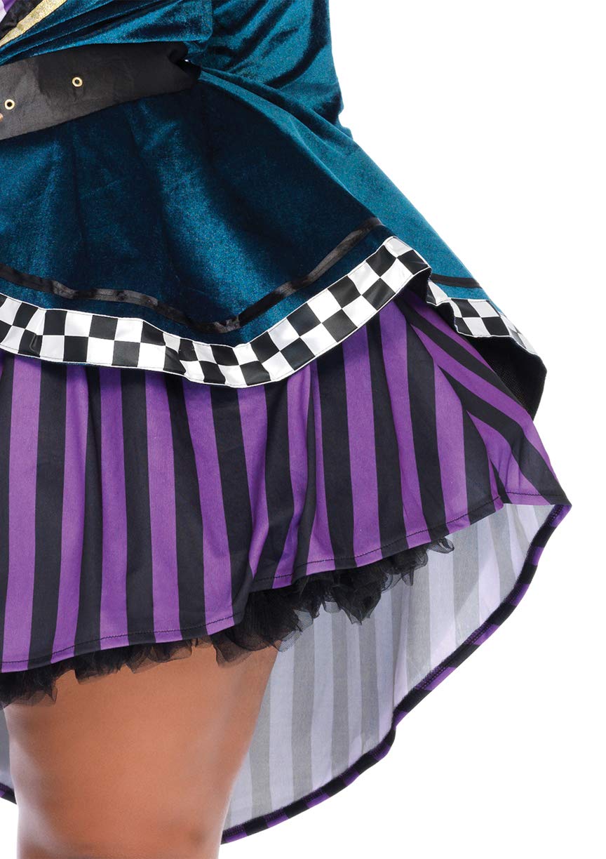 Leg Avenue 5 PC. Delightful Hatter, tank Multicolor Color