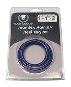 Blue Stainless Steel C-Ring Set - 1.5 1.75'' 2'' ''