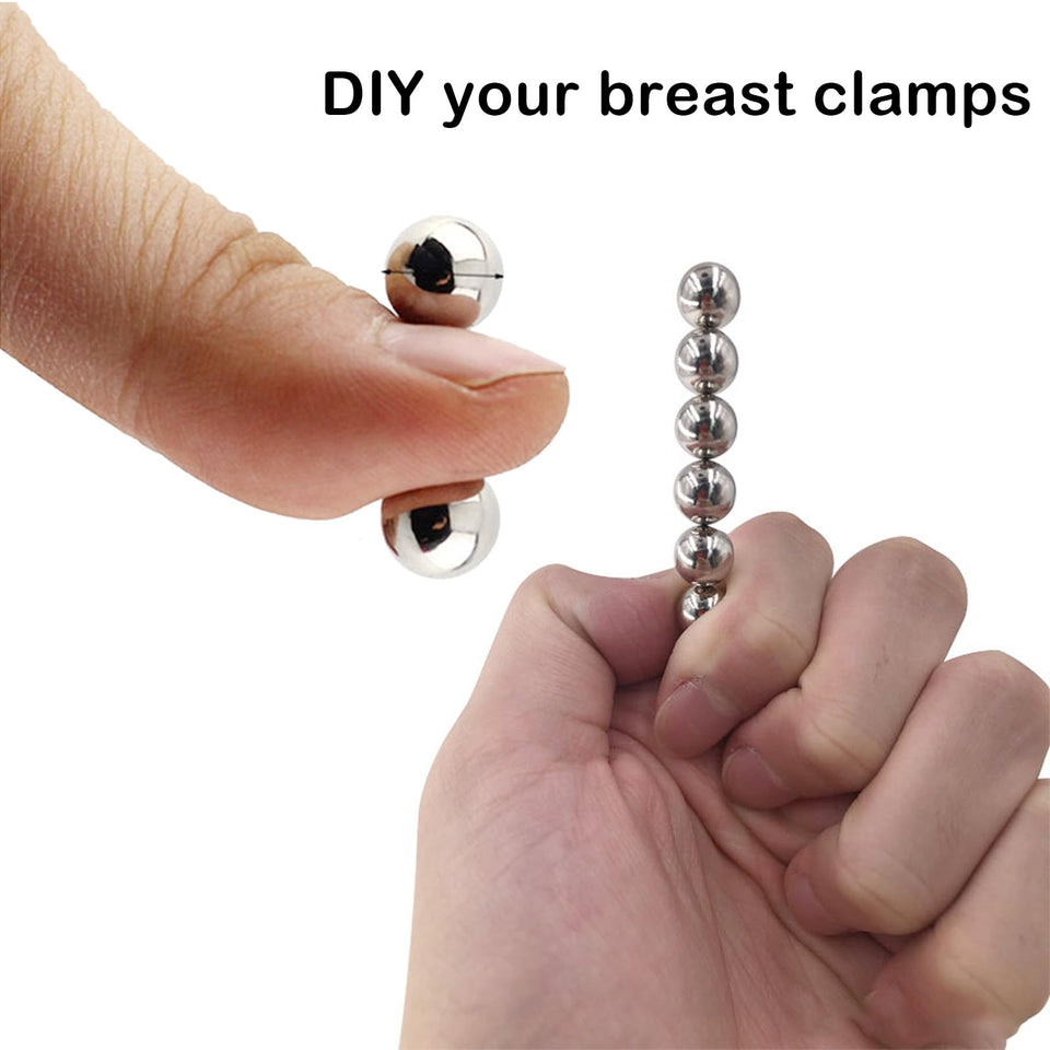 Nipple Clamps Sex Pleasure Women, BDSM Sexual Bondage Device Nipple Teasers Clips Toys Restraints Accessories Breast SM Clitoris