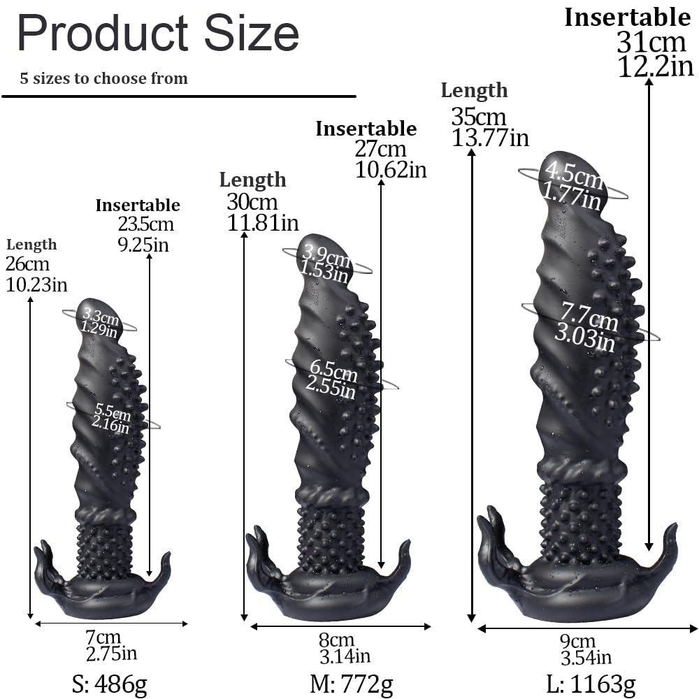 Devil 's Tentacle Dildo Liquid Silicone Anal Plug with Powerful Suction Cup G-Spot Stimulation Soft Monster Dildo Anal Plug Sex