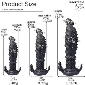 Devil 's Tentacle Dildo Liquid Silicone Anal Plug with Powerful Suction Cup G-Spot Stimulation Soft Monster Dildo Anal Plug Sex
