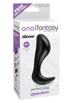 Pipedream Product Anal Fantasy Perfect Silicone Plug, 3.5 Inch, Black
