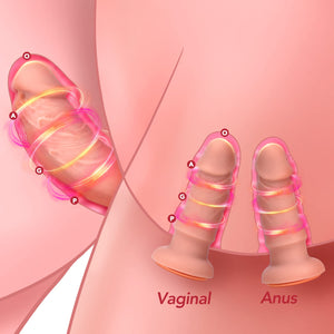 Harness Strap-On Vibration Realistic Dildos - Adjustable Strapless Strap-On Dildos with 10 Modes & 3 Dildos Silicone Anal G-spot