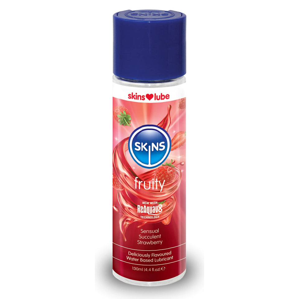 Skins Strawberry Water Based Lube 4Oz
