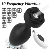 Anal Plug Sex Toys Vibrators - 4Pcs Butt Plug Remote Control with 10 Vibrating Modes, Adult Games for Woman Men Couples Prostate