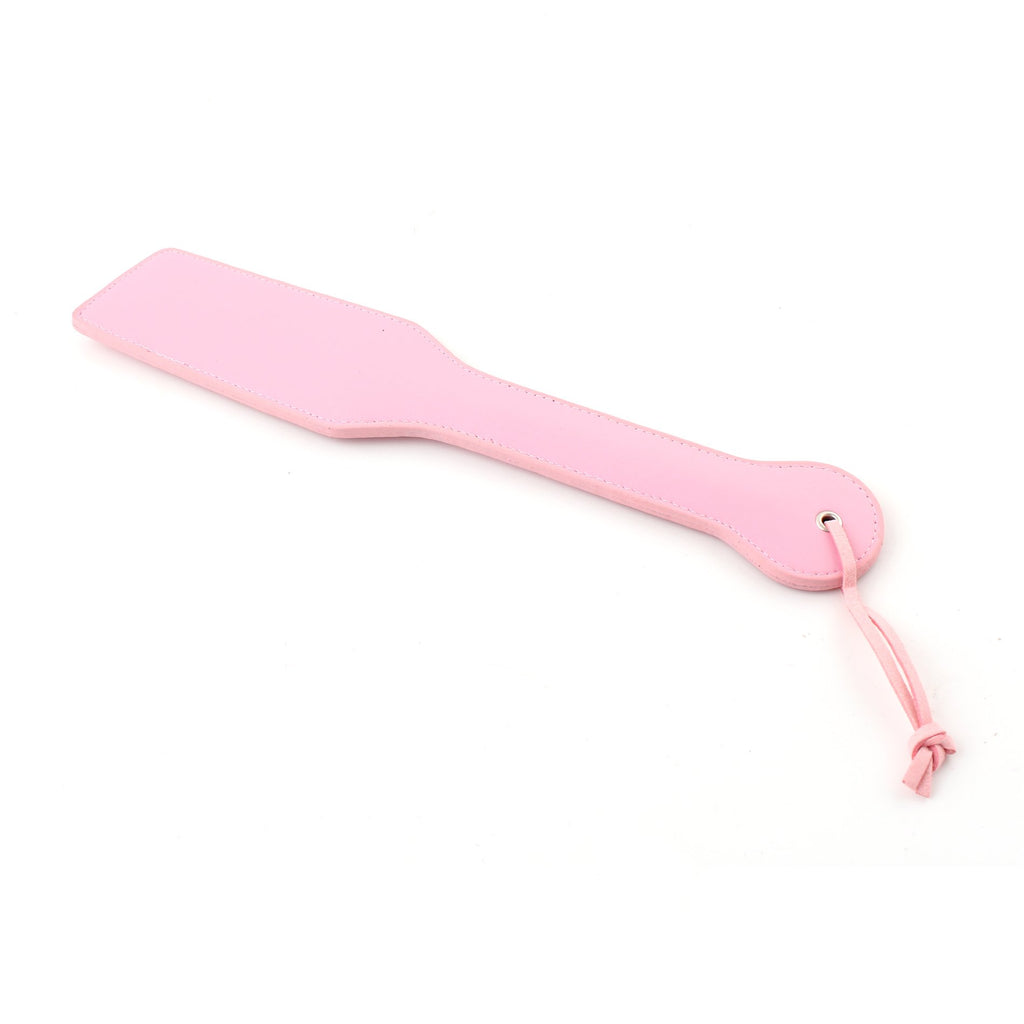 LoveSex PU Leather ''BITCH'' Spanking Whip Paddle Adult Sex Bondage Restraint Toy Pink