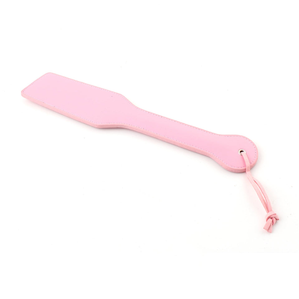 LoveSex PU Leather ''BITCH'' Spanking Whip Paddle Adult Sex Bondage Restraint Toy Pink