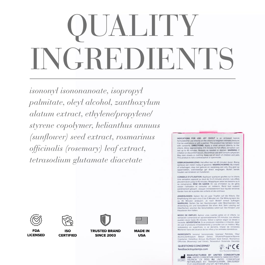 Jo 12 Volt Clitoral Stimulant 10Ml