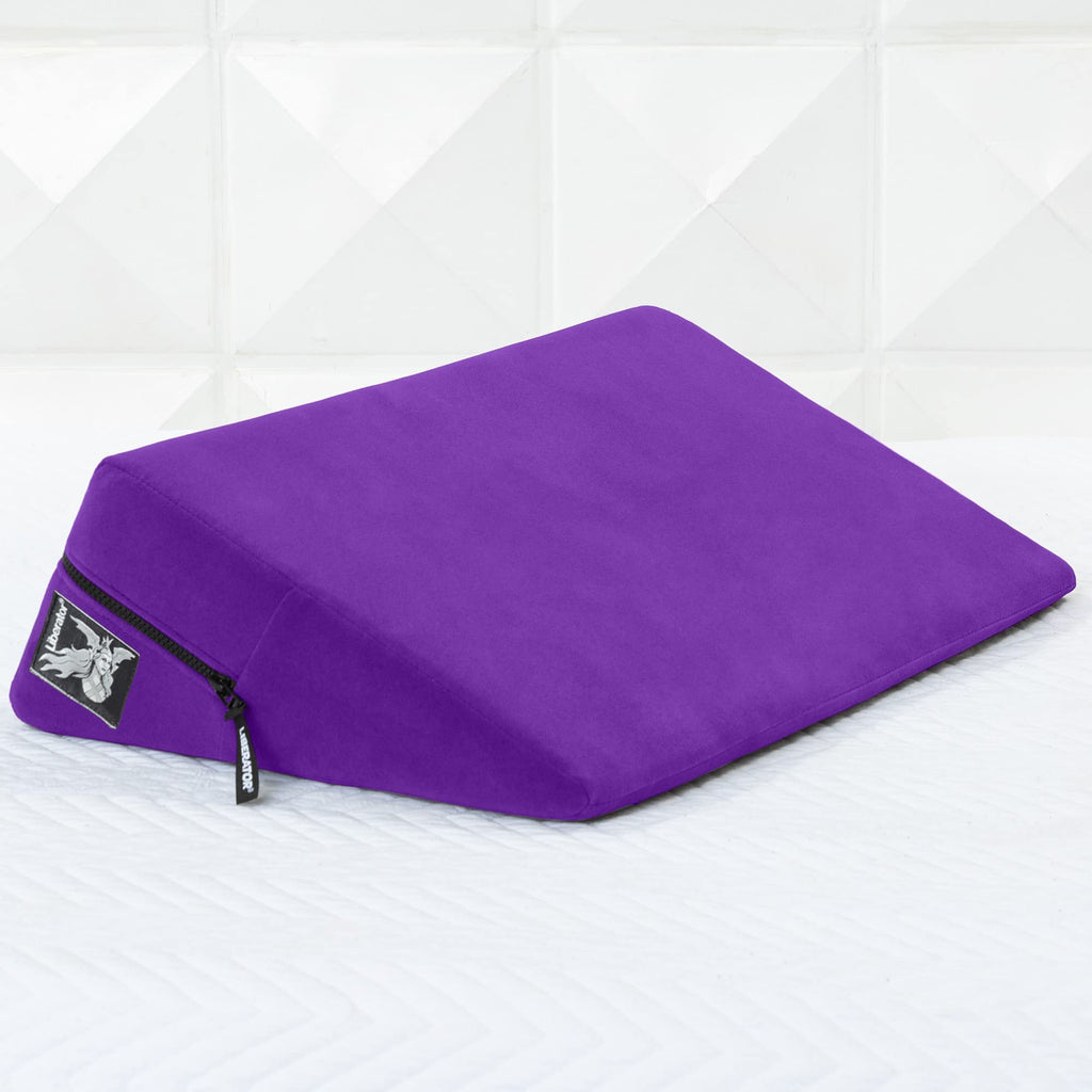 Liberator Wedge Intimate Sex Positioning Pillow, Purple Microfiber, 24 Inch.