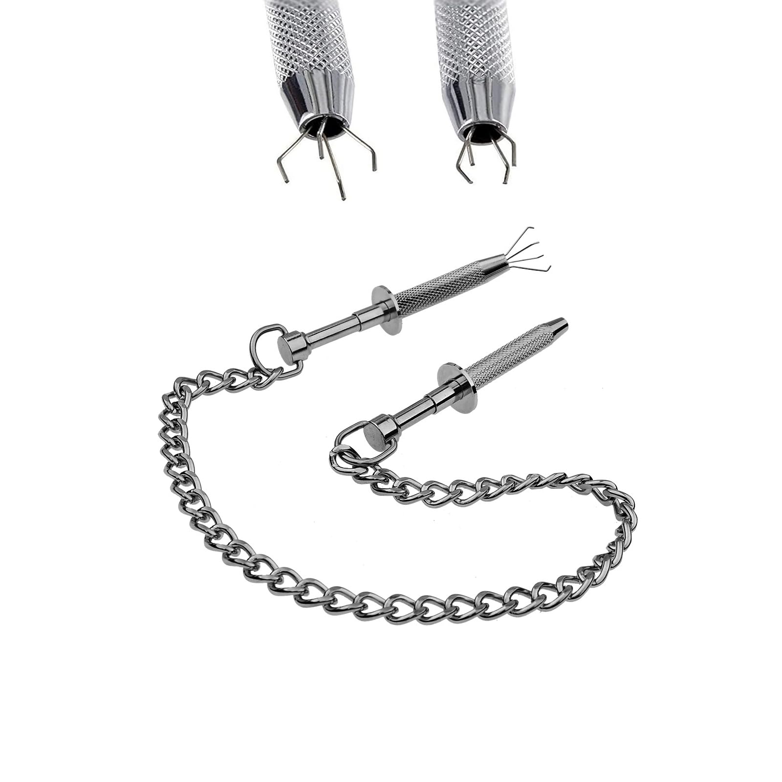 Nipple Clamps SM Sex Toy, Nipple Clamps Toys with Chain Necklace, Nipple Clamps Sex Pleasure Women for Couples BDSM Erotic Extre