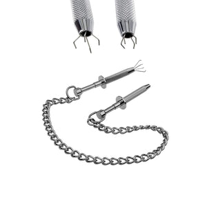 Nipple Clamps SM Sex Toy, Nipple Clamps Toys with Chain Necklace, Nipple Clamps Sex Pleasure Women for Couples BDSM Erotic Extre