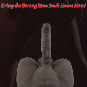 17.0lb Life Size Male Sex Doll with Flexible Dildo Realistic Sex Huge Cock, Torso Men Sex Dolls for Women Tight Anal Hole 8.5 in