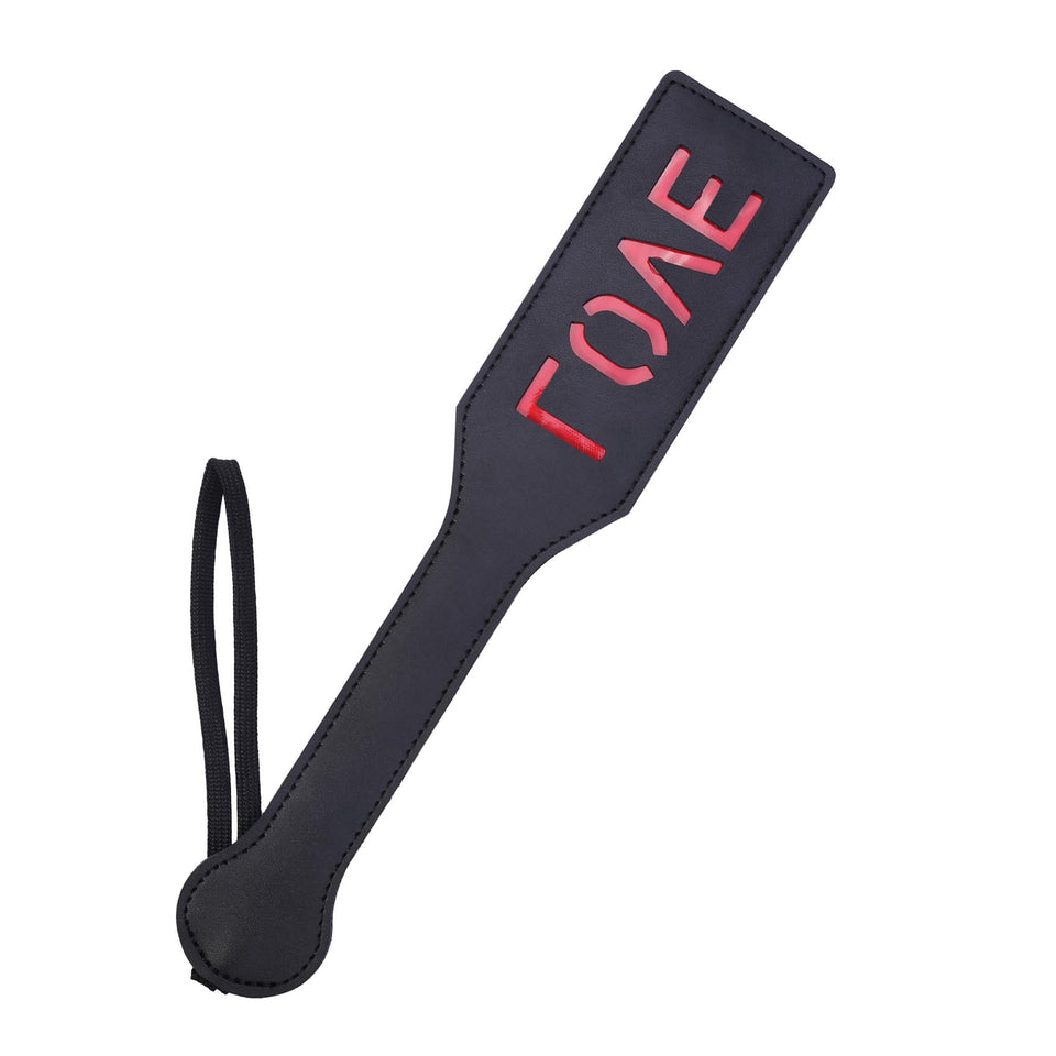 alisikee Love Spanking Paddle for Adult Sex Toys, Faux Leather Bondage Sexual Paddles BDSM Set