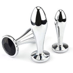 Anal Plug Adult Sex Toys, 3Pcs Anal Butt Plug Set Metal Butt Plug Sex Toys Luxury Jewelry Design Fetish Anal Toys for Adult Unis