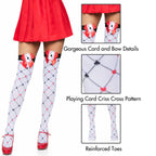 Woven Diamond Card Suit Thighs