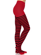 Plus Size Striped Tights Plus