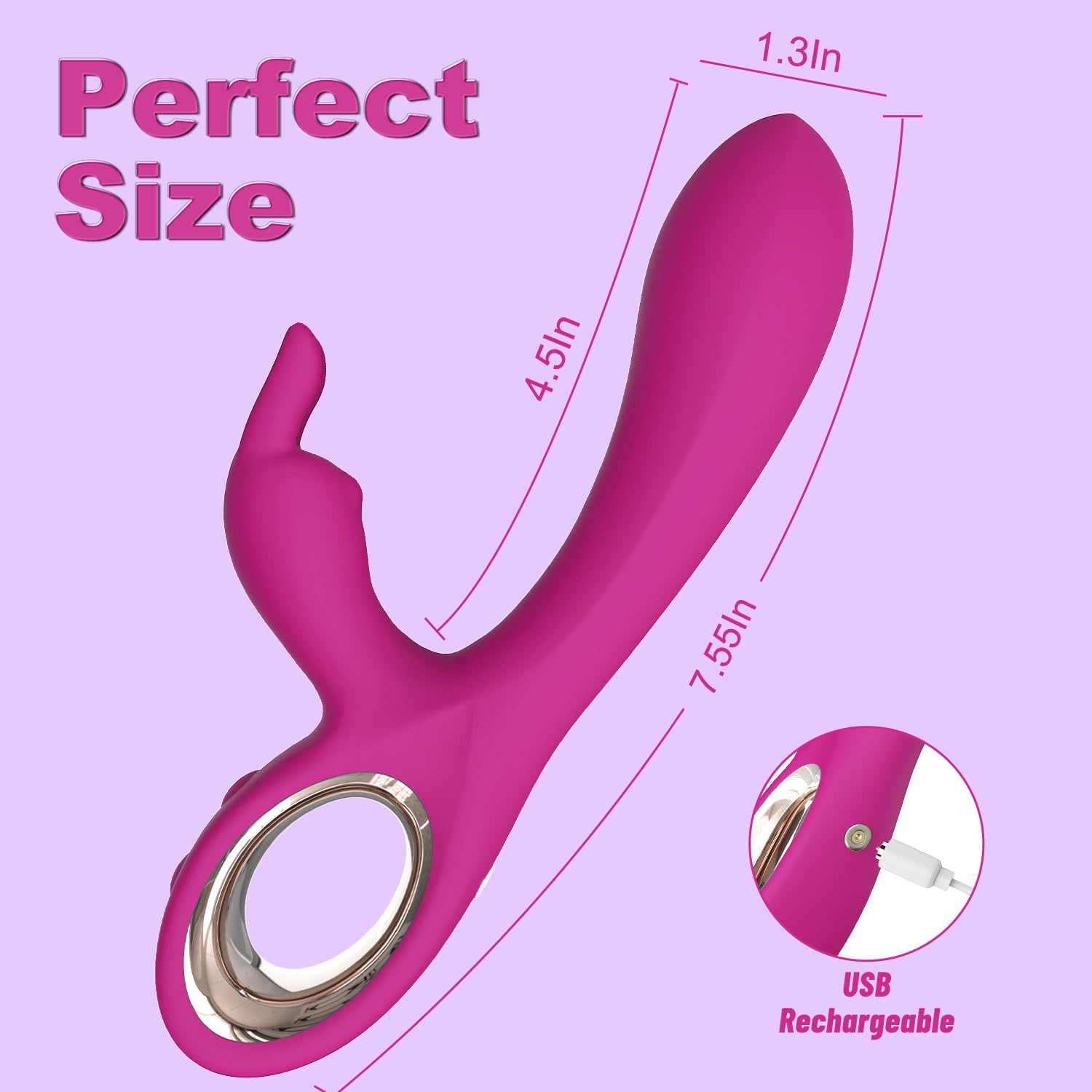SeYouYou G Spot Vibrator Female Sex Toys - 2 in 1 Soft Vibrating Dildos with 10 Vibrations & Dual Motors Pink Dildo, Waterproof