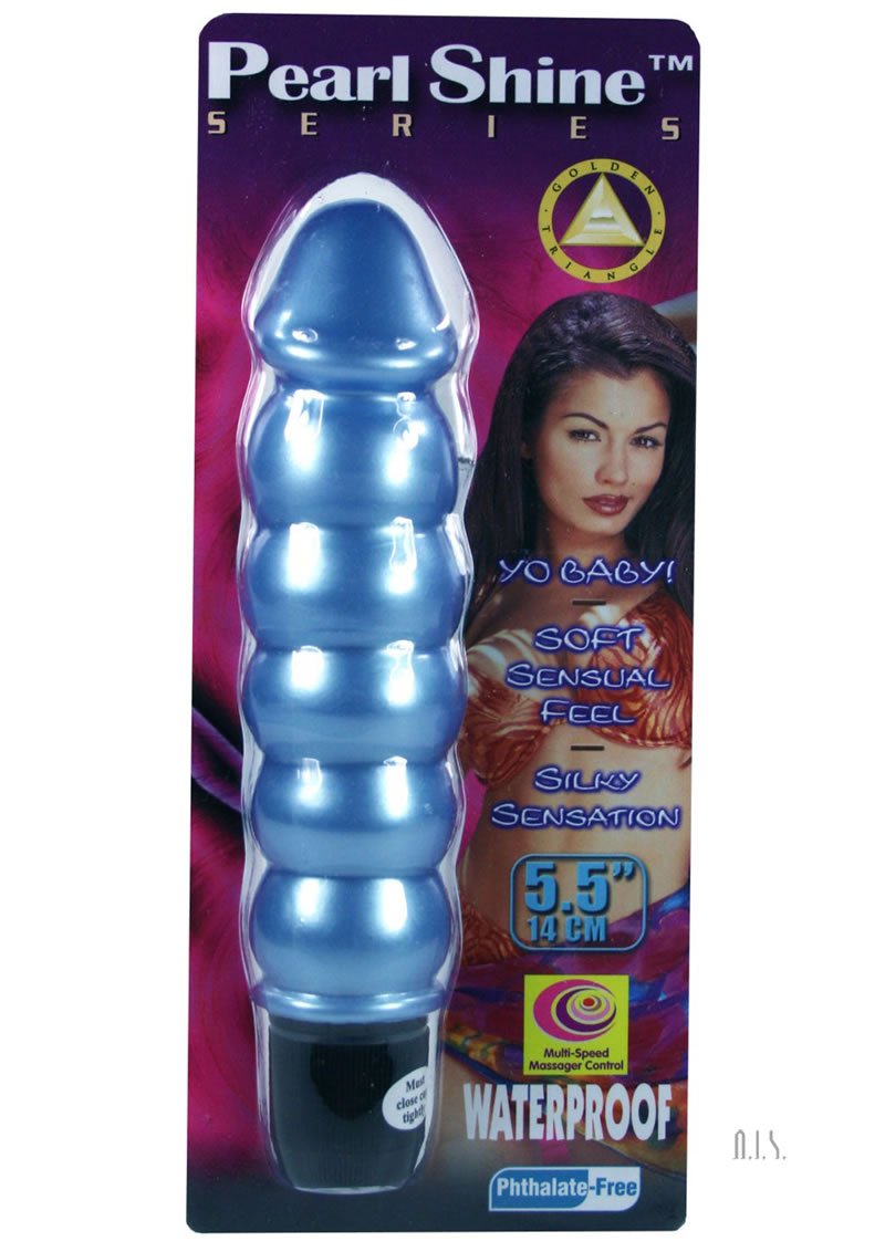 Golden Triangle Pearl Shine Beaded 55 Inch Waterproof Vibe  White