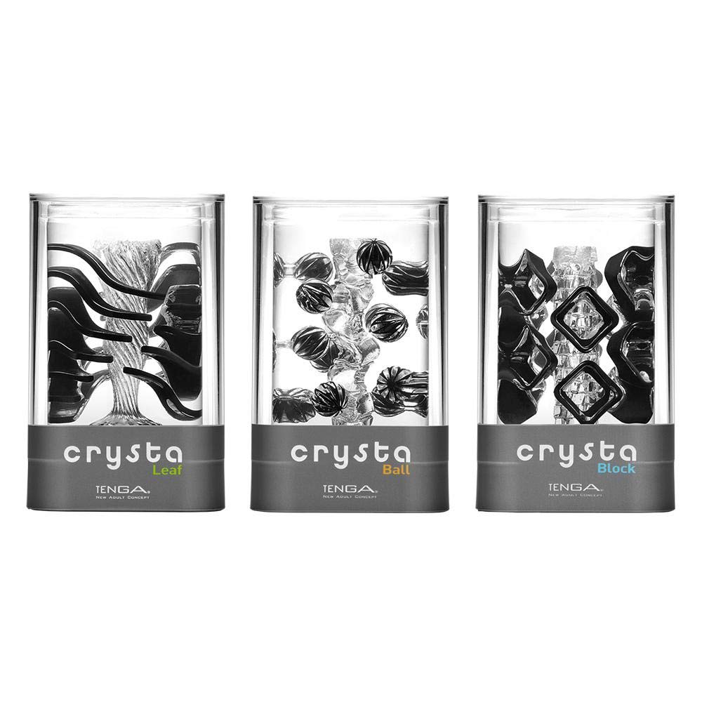 Tenga Reusable Firm Floating Shape Masturbator, Crysta Leaf Cry-001