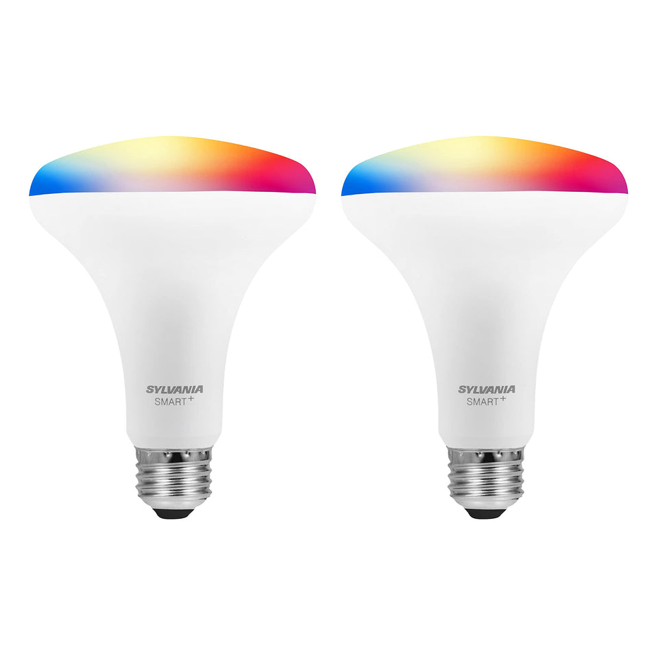 Sylvania Bluetooth Mesh Led Smart Light Bulb, One Touch Set Up, Br30 65W Replacement, E26, Rgbw Full Color & Adjustable White, W