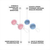 Lelo Beads Kegel Balls For Women Of All Ages - Premium Silicone Exercise Weighted Balls With String (Mini)