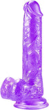 7.08 inches Realistic Dildo for Beginners, Anal Dildos with Strong Suction Cup Base, Lifelike Fake Penis for Women/Men/Gay, Adul