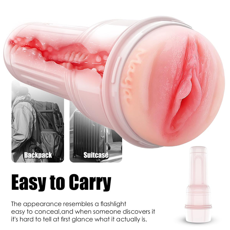 Sex Toys for Men Male Masturbators, Male Adult Toys Penis Training Masturbator Pocket Pussy Stroker Realistic Vagina Blowjob Sex