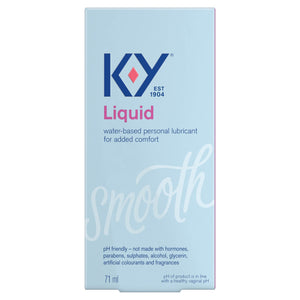Water Based Lube K-Y Liquid 2.4 Fl Oz Adult Toy Friendly Personal Lubricant For Couples Men Women Massage Pleasure Enhancer Vaginal Moisturizer Ph Balanced Paraben Free Latex Condom Compatible