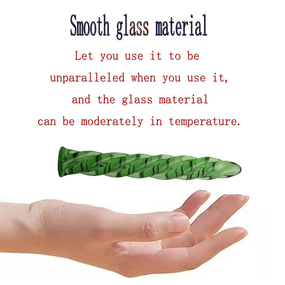 Urethral Sounds,Urethral Plug Crystal Glass Penis Plug Urethral Dilator Masturbation Anal Butt Plug Rod Green Threaded Urethral