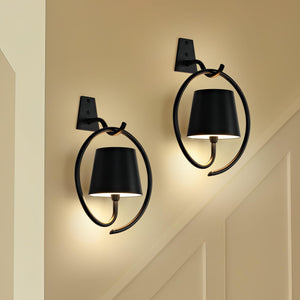 5200Mah Wireless Wall Light, Rechargeable Batttery Operated Wall Sconces Set Of 2,3 Color Stepless Dimming Up, Wall Lamp For Bat
