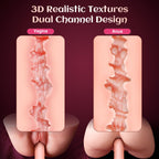 Vibrating Sex Doll Male Sex Toy for Men, BIG SHOCKED Automatic Male Masturbator Mens Sex Dolls Electric Pocket Pussy Fleshy Stro
