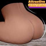 33LB Life Size Sex Doll Big Ass Male Masturbator Fake Pussy, Soft Female Sex Doll Big Butt Realistic Pussy Ass Male Stroker with