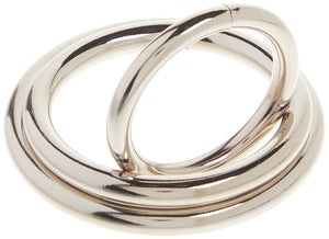 Spartacus Metal Cock Ring, Chrome, 3-Pack