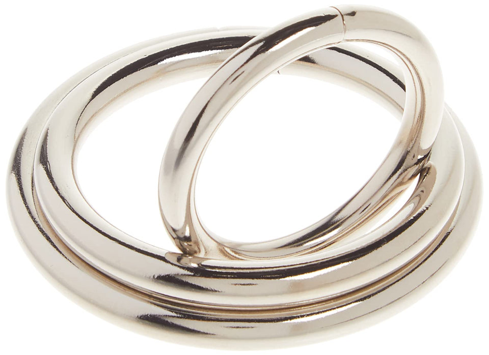 Spartacus Metal Cock Ring, Chrome, 3-Pack